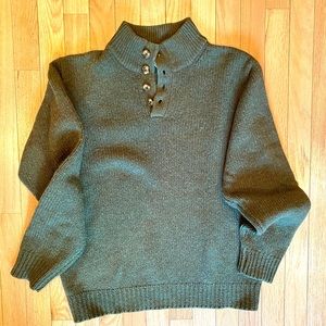 LL Bean Men’s Wool Sweater - M, olive green